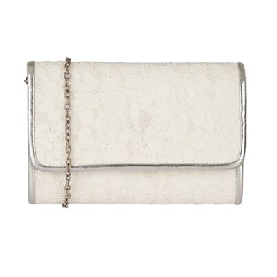 White 'Orval' matching clutch bag